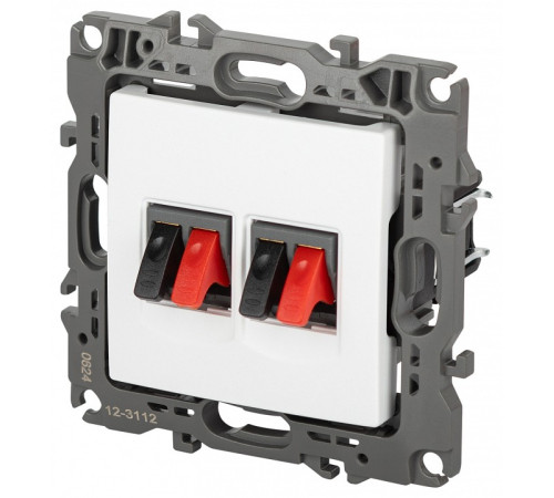 Розетка акустическая без рамки Эра Эра 12 12-3112-01М