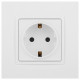 Розетка с заземлением, без рамки Эра Эра Elegance 14-2101-01М