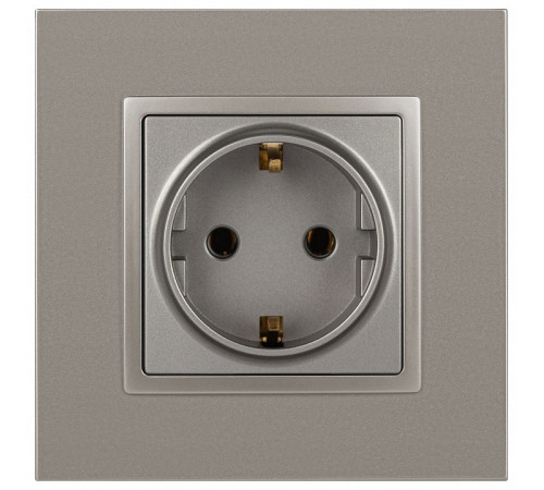 Розетка с заземлением, без рамки Эра Эра Elegance 14-2101-16