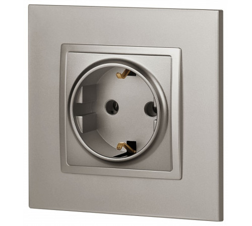Розетка с заземлением, без рамки Эра Эра Elegance 14-2101-16