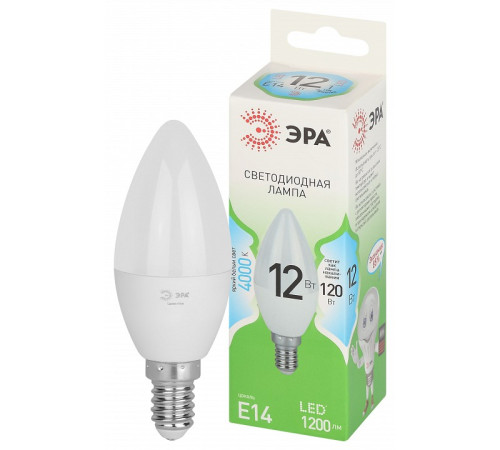 Лампа светодиодная Эра Green Line LED B35-12W-840-E14 GL