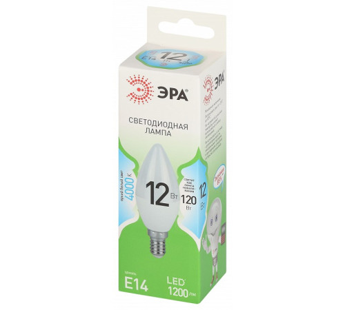 Лампа светодиодная Эра Green Line LED B35-12W-840-E14 GL