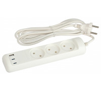 Удлинитель Эра  U-3-3m-USB-W