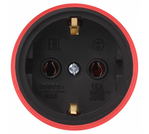 Розетка с заземлением Эра RX11-R-IP44