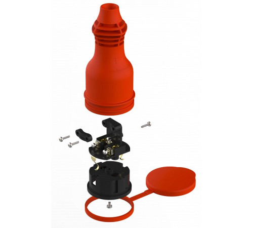 Розетка с заземлением Эра RX11-R-IP44