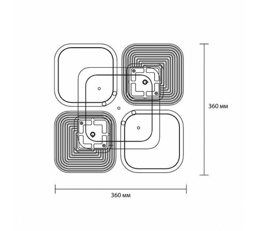 Потолочная люстра Escada Samia 10230/4LED