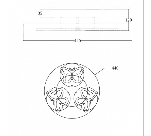 Люстра на штанге Escada 10272/6LED