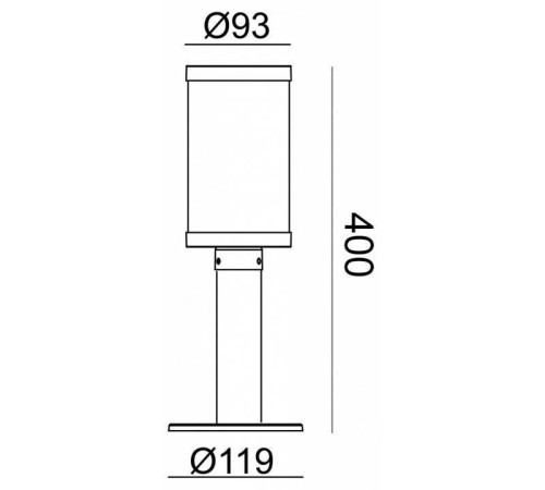 Наземный низкий светильник Escada 30003 30003G/03