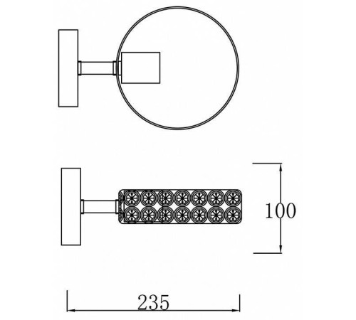 Бра Escada Banjo 679/1A Black