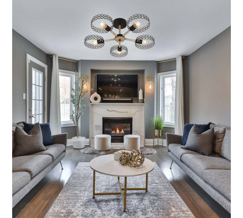 Люстра на штанге Escada Banjo 679/5P Black