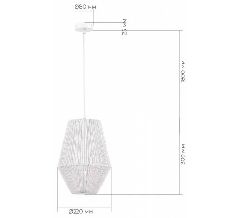 Подвесной светильник EVOLUCE ETTAN 1хE27 SLE6025-513-01