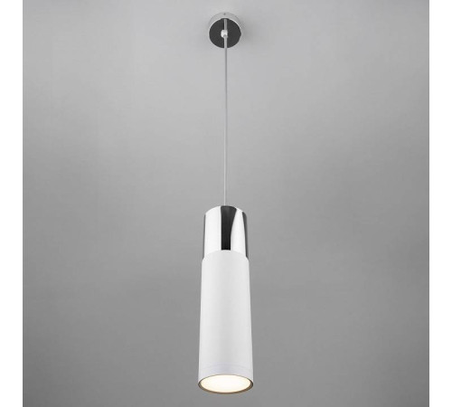 Подвесной светильник Eurosvet Double Topper LED хром/белый 12 Вт 50135/1