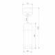 Подвесной светильник Eurosvet Double Topper LED хром/белый 12 Вт 50135/1