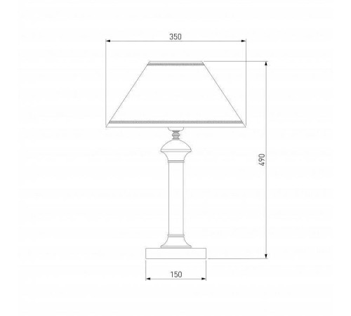 Настольная лампа декоративная Eurosvet Lorenzo 60019/1 венге