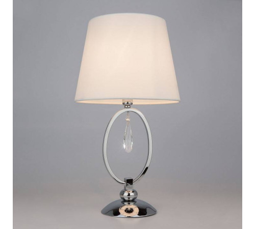 Настольная лампа декоративная Eurosvet Madera 01055/1 хром/прозрачный хрусталь Strotskis