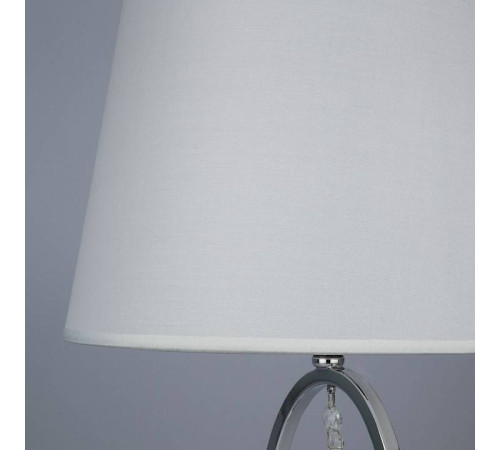 Настольная лампа декоративная Eurosvet Madera 01055/1 хром/прозрачный хрусталь Strotskis