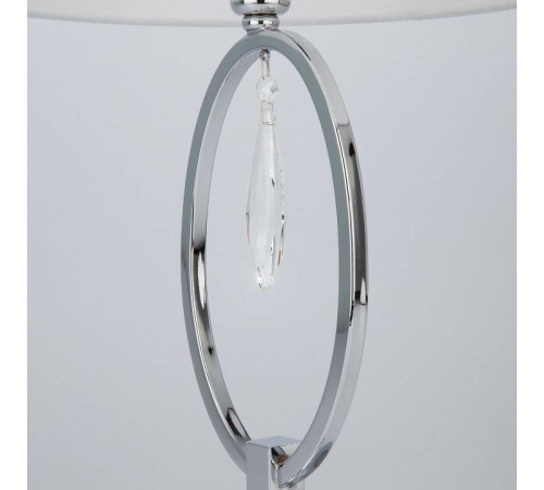 Настольная лампа декоративная Eurosvet Madera 01055/1 хром/прозрачный хрусталь Strotskis