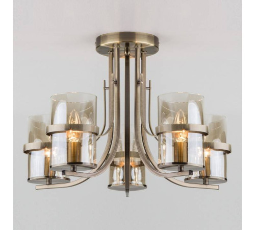 Потолочная люстра Eurosvet Coppa 60085/5 античная бронза