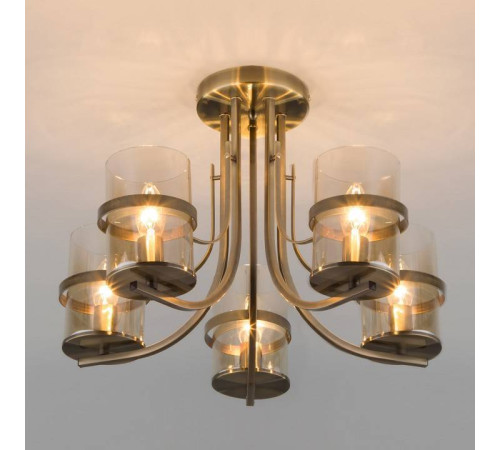 Потолочная люстра Eurosvet Coppa 60085/5 античная бронза
