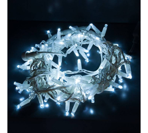 Гирлянда Нить Eurosvet 10м 100LED белая IP65 400-101