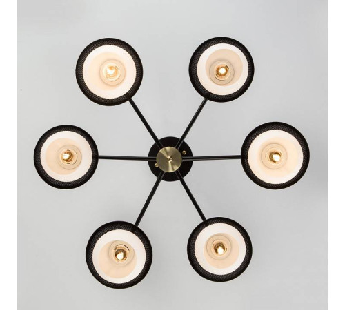 Люстра на штанге Eurosvet Nocciola 70106/6 черный