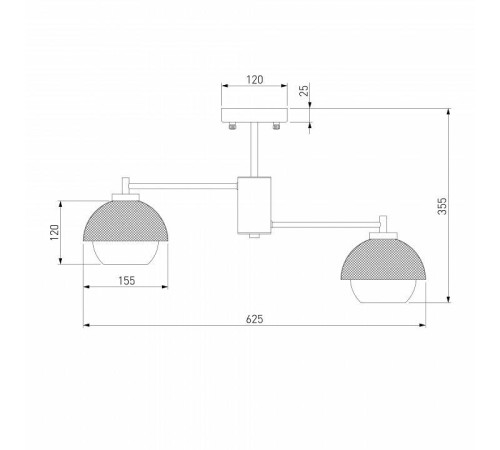Люстра на штанге Eurosvet Nocciola 70106/6 черный