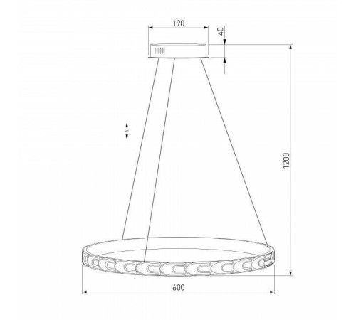 Подвесной светильник Eurosvet Chain 90164/1 сатин-никель 40W