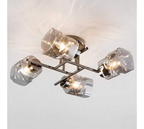 Потолочная люстра Eurosvet Hilari 30165/4 черный жемчуг