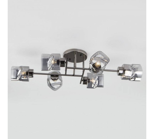 Потолочная люстра Eurosvet Hilari 30165/6 черный жемчуг