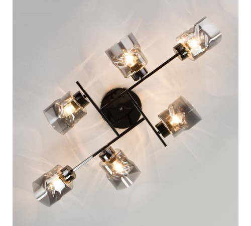 Потолочная люстра Eurosvet Hilari 30165/6 черный жемчуг