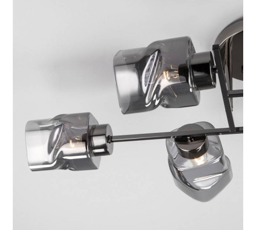 Потолочная люстра Eurosvet Hilari 30165/6 черный жемчуг