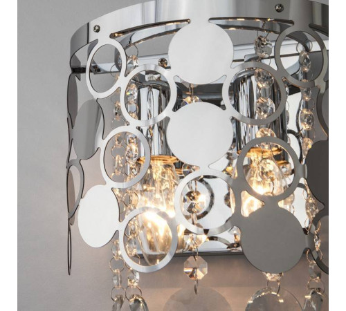 Накладной светильник Eurosvet Lianna 10114/2 хром/прозрачный хрусталь Strotskis