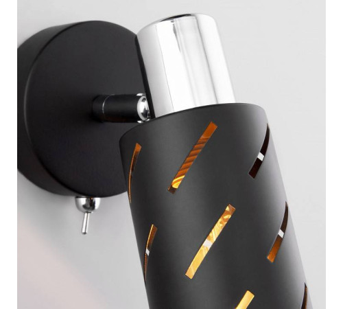 Бра Eurosvet Fente 20090/1 черный/хром