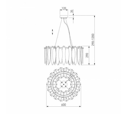 Подвесной светильник Bogate's Canaria 326/8
