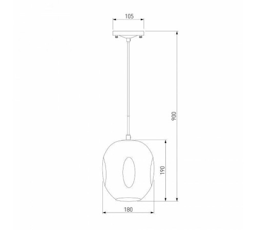 Подвесной светильник Eurosvet Mill 50195/1 жемчуг черный