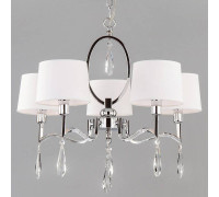 Подвесная люстра Eurosvet Madera 10127/5 хром/прозрачный хрусталь Strotskis Smart