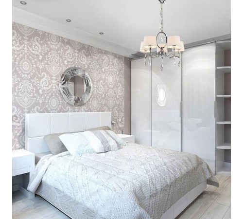 Подвесная люстра Eurosvet Madera 10127/5 хром/прозрачный хрусталь Strotskis Smart