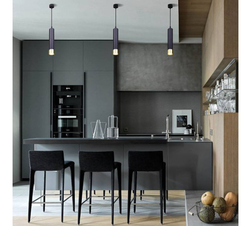 Подвесной светильник Eurosvet DLN106/DLN107 DLN107 GU10 черный/золото