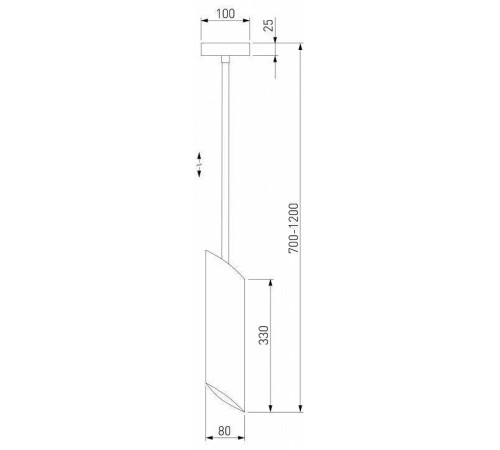 Светильник на штанге Eurosvet Dome 50245/1 черный