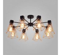 Люстра на штанге Eurosvet Trappola 70107/8 черный/латунь