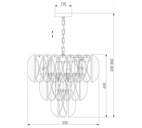 Подвесная люстра Bogate's Callas 365/12