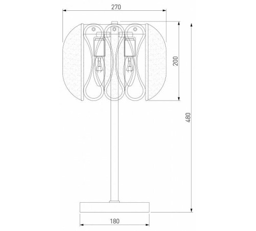 Настольная лампа декоративная Bogate's Callas 01125/2