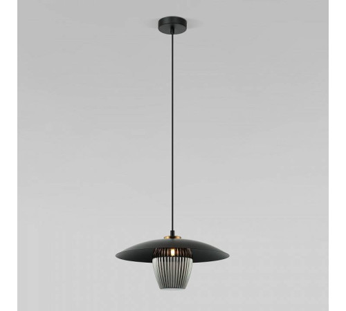 Подвесной светильник Eurosvet Kamari 50259/1 черный/дымчатый