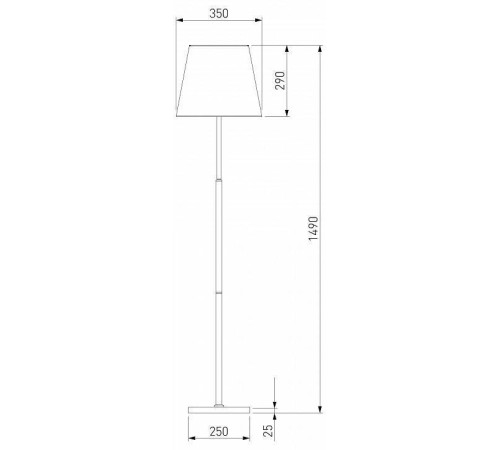 Настольная лампа декоративная Eurosvet Ozark 01156/1 латунь