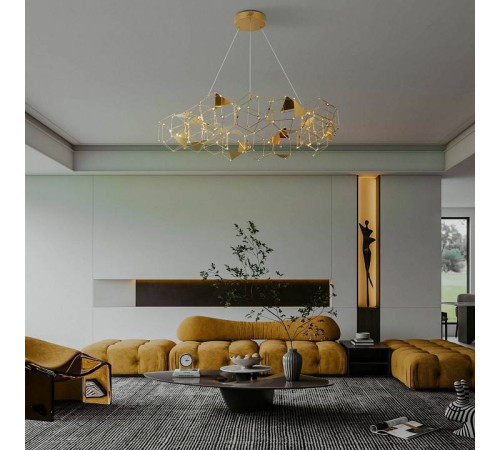 Подвесная люстра Eurosvet Uma 90369/15 медь