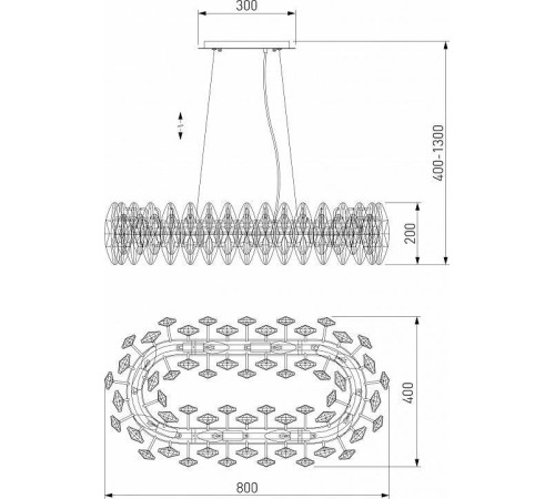 Подвесная люстра Bogate's Onyx a065319