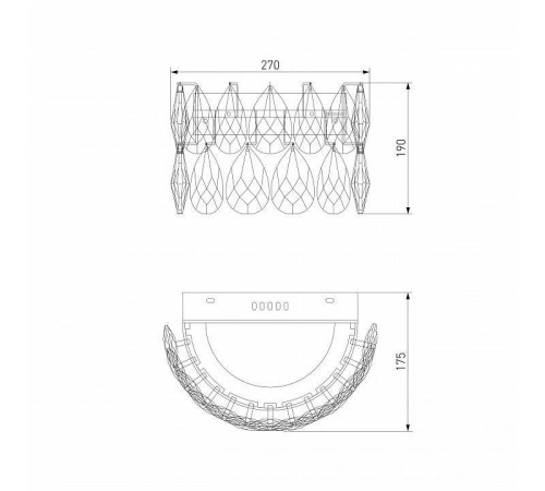 Накладной светильник Bogate's Marvel 437/1 Strotskis