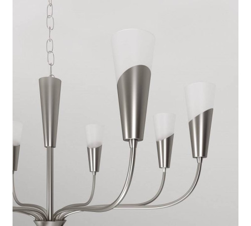 Подвесная люстра Eurosvet Rhyton 60167/8 никель