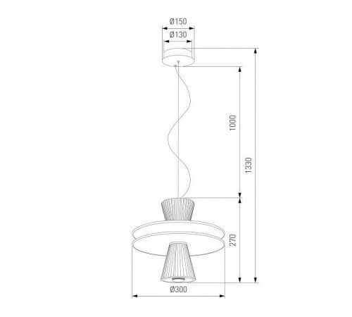 Подвесной светильник Eurosvet Titania 40028/1 LED белый