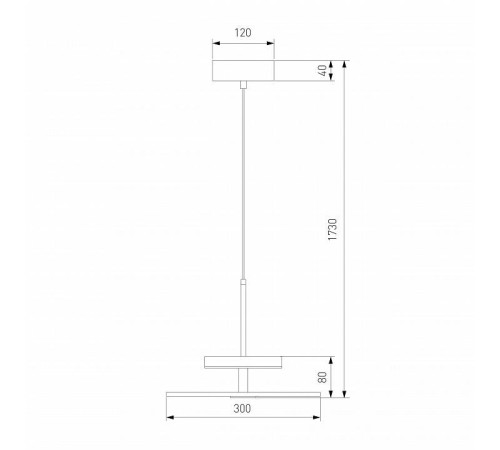 Подвесной светильник Eurosvet Thasos 40342 LED черный